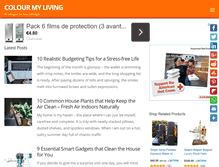 Tablet Screenshot of colourmyliving.com